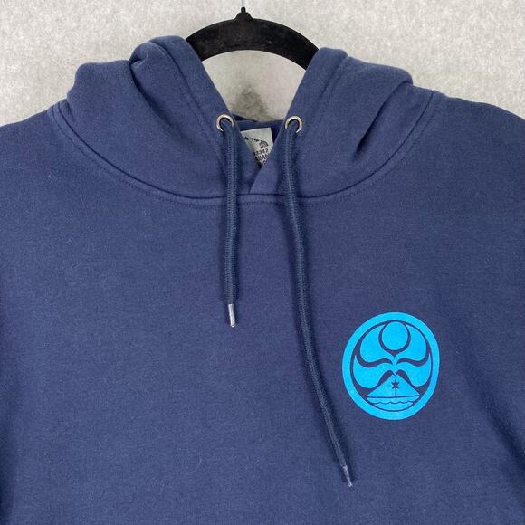 Hawaiian Island Creations Sweatshirt Mens M Navy Blue Hoodie Pullover - Picture 4 of 6